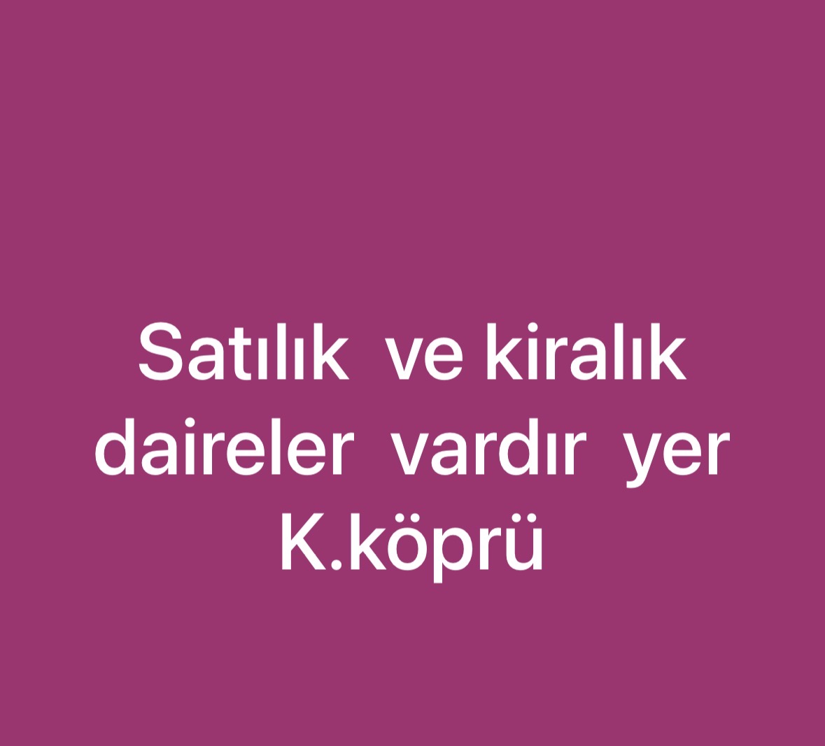 Karaköprü satılık ve kiralık daire ilanı