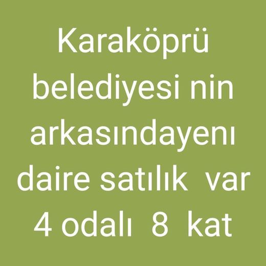Karaköprü satılık daire görseli