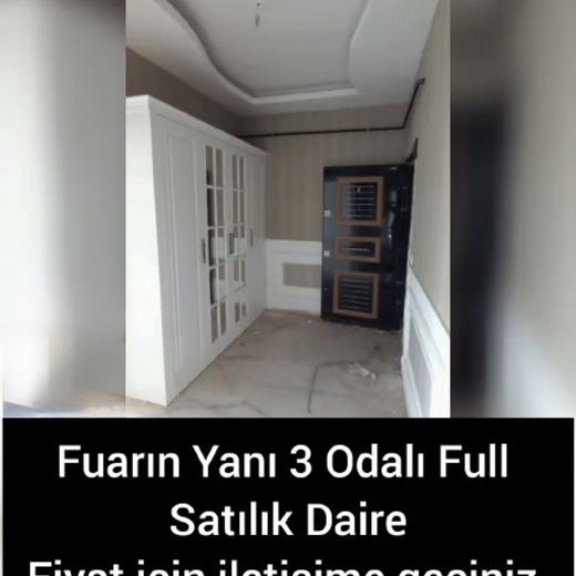 Fuar yanı 3 odalı satılık daire görseli